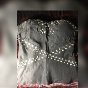Rampage studded corset top